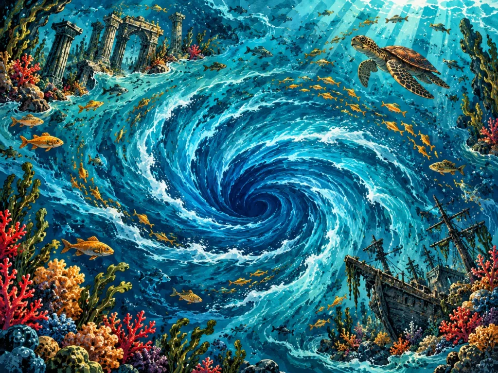 Crown Current — Elseware Adventures original illustrated website artwork
